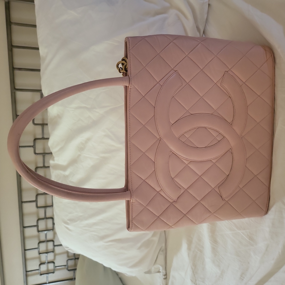 Pink medallion Chanel purse